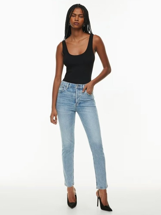 Denim Forum Denim - Denim Forum The Yoko Hi Rise Slim Jeans Size 26 Light Blue